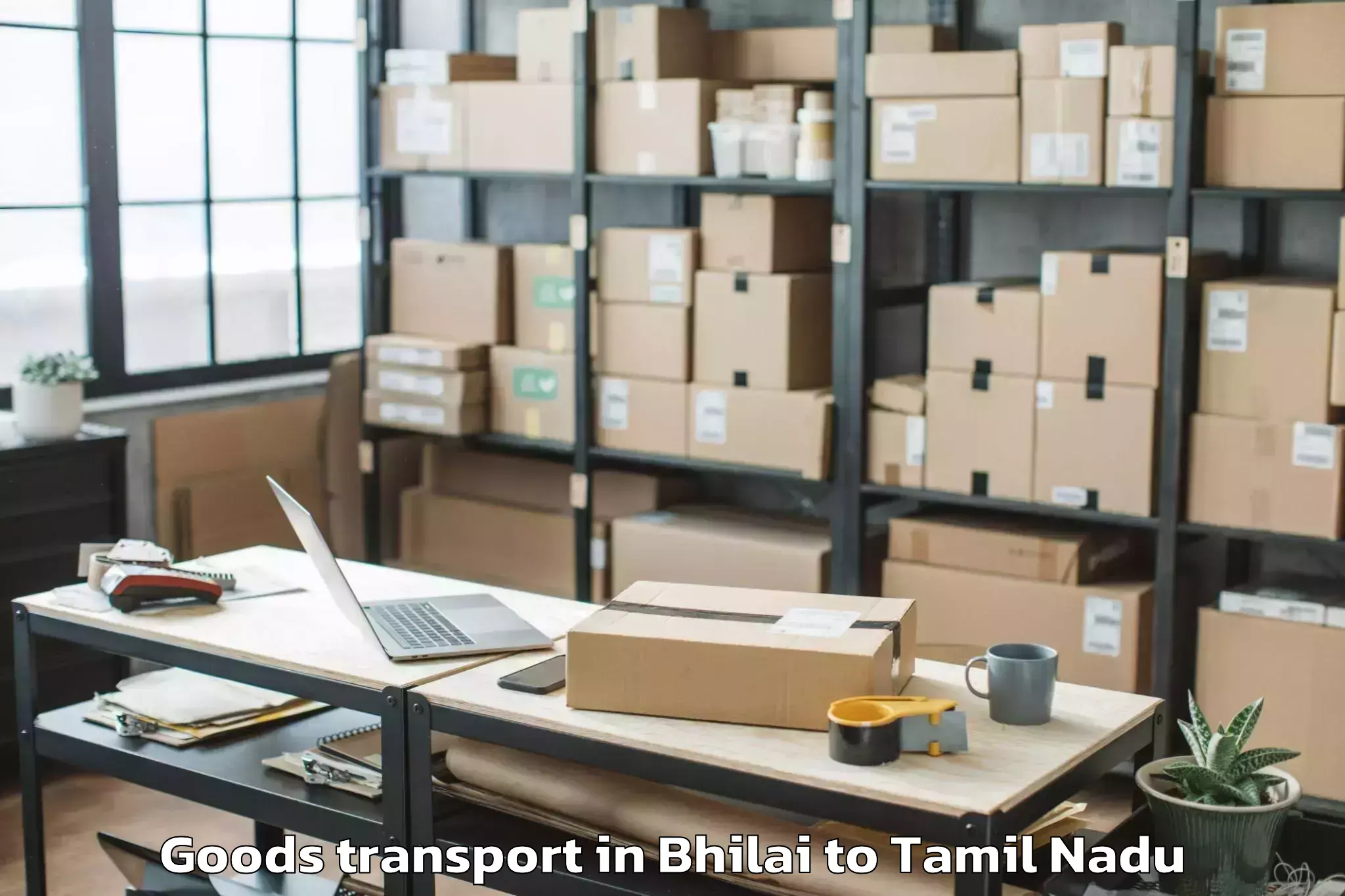 Professional Bhilai to Elumalai Goods Transport